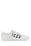 Dsquared2 Logo Printed Cassetta Sneakers In White