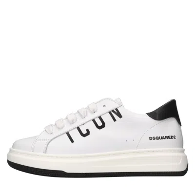Dsquared2 Kids'  Sneakers In Bianco Neutri