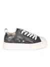 Dsquared2 Round-toe Low-top Sneakers In Black