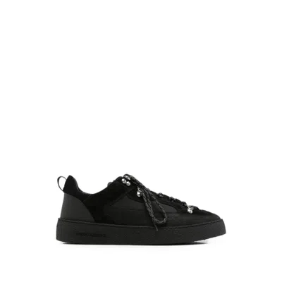Dsquared2 Panelled Lace-up Sneakers In Black