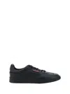 Dsquared2 Low-top Leather Sneakers In Black