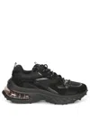Dsquared2 Bubble Chunky Mesh Low Top Sneakers In Black
