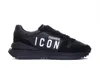 Dsquared2 Icon Logo Running Sneakers In Black