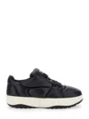 Dsquared2 Icon Leather Low Sneakers In Black
