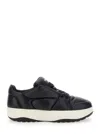 Dsquared2 Icon Leather Low Sneakers In Black