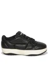 Dsquared2 Quilted Leather Sneakers In Black