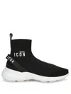 Dsquared2 Fly Sock-style Sneakers In Black
