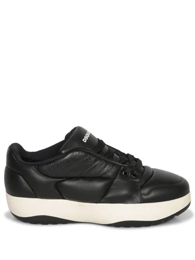Dsquared2 Lace-up Low-cut Casual Shoes In Black