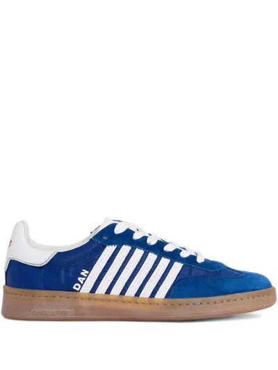 Dsquared2 Blue Fabric Sneakers In Multi