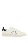 Dsquared2 Boxer Sneakers In Leather Color Black And White In White