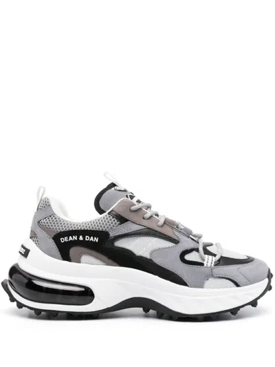 Dsquared2 Sneakers In Denim/grey/black