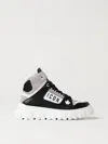 Dsquared2 Icon Contrast-panel High-top Sneakers In 黑色