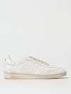 Dsquared2 Sneakers Boxer In White Leather With Stripes In White