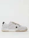 Dsquared2 Spiker Leather Sneakers In White