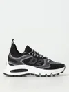 Dsquared2 Black Leather Sneakers In Black