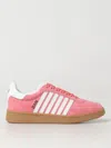 Dsquared2 20mm Boxer Suede Sneakers In Pink
