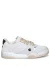 Dsquared2 Spiker Leather Sneakers In White