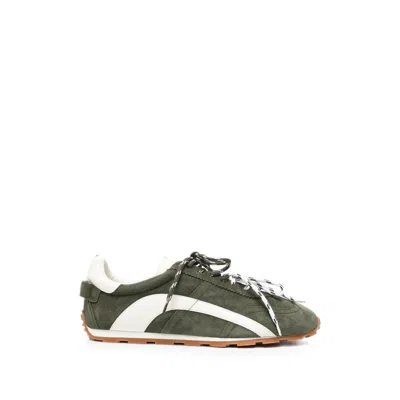 Dsquared2 Round-toe Sneakers In Green
