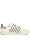 Dsquared2 Boxer Lace-up Sneakers In Latte / Tabacco