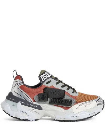DSQUARED2 DSQUARED2 'FASTER' SNEAKERS WITH LOGO PATCH