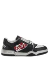 Dsquared2 Black Sneakers With Distressed Effect And Logo On The Heel In Leather Man In Multicolor