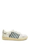 Dsquared2 Multicolor Leather Sneakers With Contrasting Stripes In Multicolor