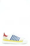 Dsquared2 Logo Leather Sneakers In Multicolor
