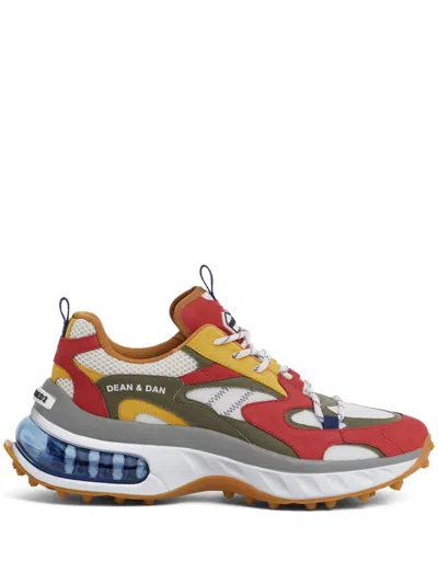 Dsquared2 Multicolor Suede And Mesh Bubble Sneakers