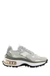 Dsquared2 Sneakers In Leather And Technical Fabric In Multicoloured