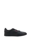 Dsquared2 Low-top Leather Sneakers In Nero