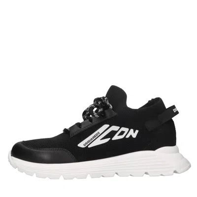 Dsquared2 Kids'  Sneakers In Nero Scuri