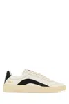 Dsquared2 Multicolor Calf Leather Bos Taurus Low Top Sneakers In Neutral