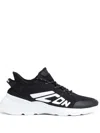 Dsquared2 Embossed-logo Sneakers In Black