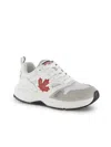 Dsquared2 Sneakers - Vitello+suede+mesh - Bianco+rosso In White