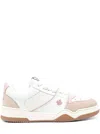Dsquared2 Textured Leather And Polyamide Sneakers In White