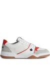 Dsquared2 Low Top Sneakers With Contrast Panelled Design In White