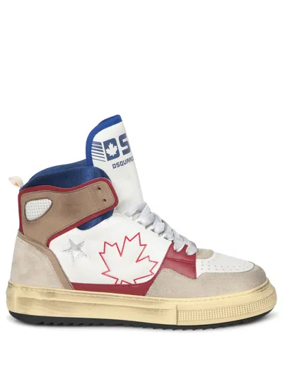 Dsquared2 White High Top Boogie Sneakers