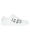 Dsquared2 Logo Printed Cassetta Sneakers In White