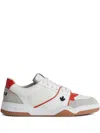 Dsquared2 Low Top Sneakers With Contrast Panelled Design In White