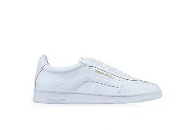 Pre-owned Dsquared2 Snm0179 M326 Sneakers W4.sc2463 In White, Gold