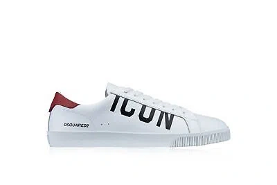 Pre-owned Dsquared2 Snm0188 M536 Sneakers W4.sc2459 In White, Black, Red
