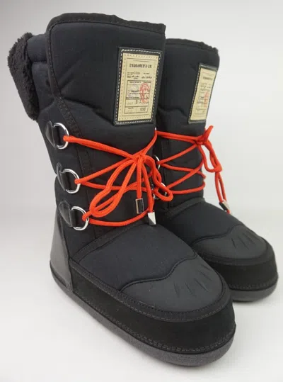 Pre-owned Dsquared2 Snow Boots Black Saint Moritz Size 41-43 W15nu101