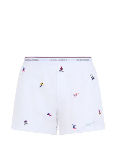Dsquared2 Snowy Dream Cotton Boxers In Multi