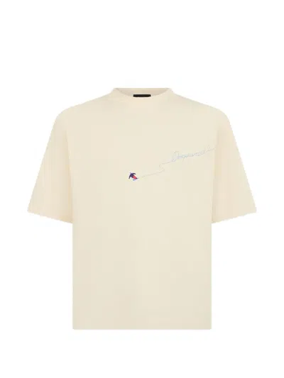 Dsquared2 Snowy Dream Loose-fit Cotton T-shirt In Neutral