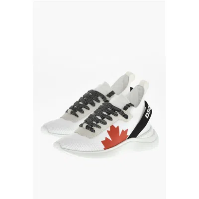 Dsquared2 Sock Low-top Fly Sneakers With Printed Logo