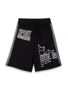 Dsquared2 Teen Slogan-print Drawstring Track Pants In Black
