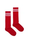 Dsquared2 Logo-knit Socks In Red