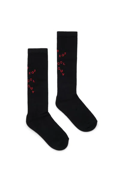 Dsquared2 Socks With Logo In Black