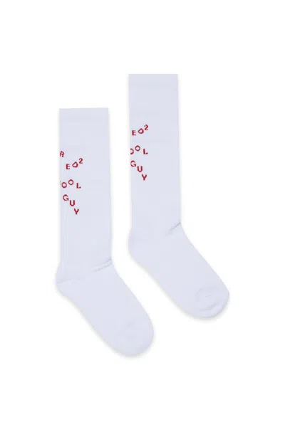Dsquared2 Socks With Logo In White