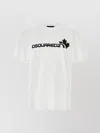 Dsquared2 Soft Cotton Crew Neck Short Sleeve T-shirt In White